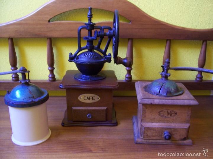 Antiguidades: CONJUNTO DE MOLINILLOS DE CAFE