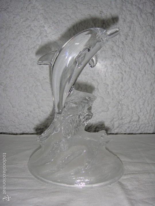 Antig&uuml;edades: Delfin de Cristal de ARQUES - Foto 1