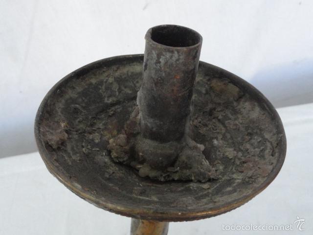 Antig&uuml;edades: CANDELABRO ANTIGUO DE LAT&Oacute;N. S.XIX. - Foto 7