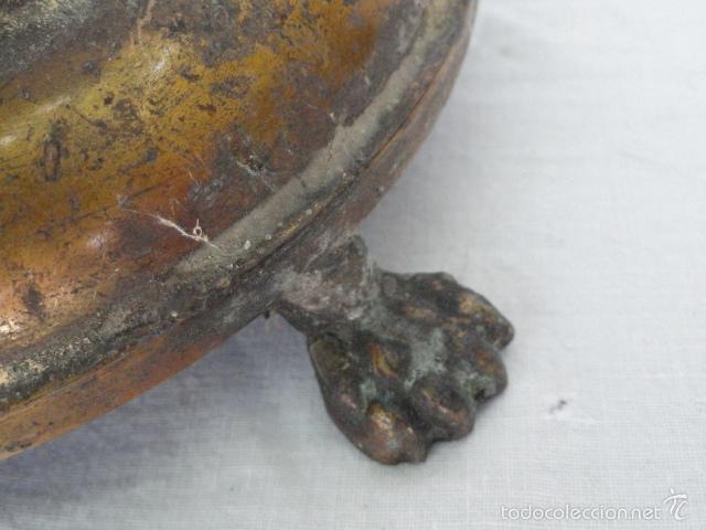 Antig&uuml;edades: CANDELABRO ANTIGUO DE LAT&Oacute;N. S.XIX. - Foto 11
