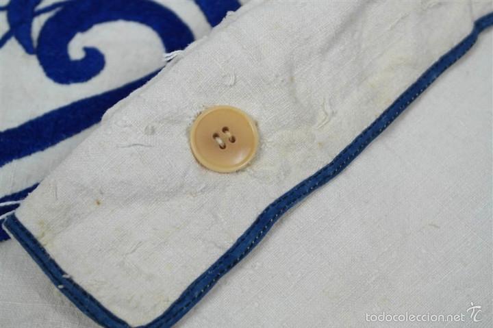 Antig&uuml;edades: Bolso de c&aacute;&ntilde;amo con bordado - Foto 6