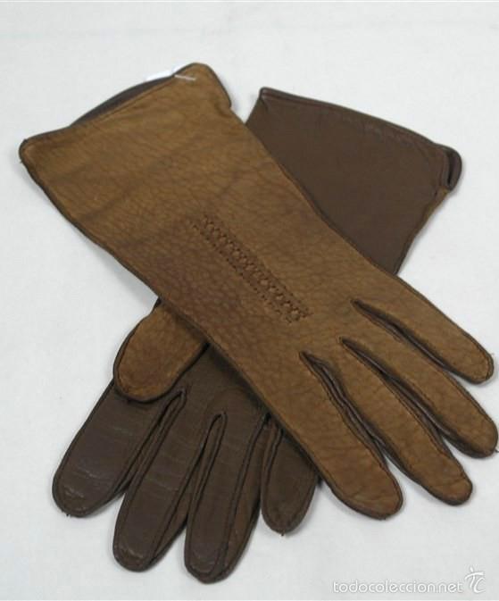 Antig&uuml;edades: Guantes de piel - Foto 4