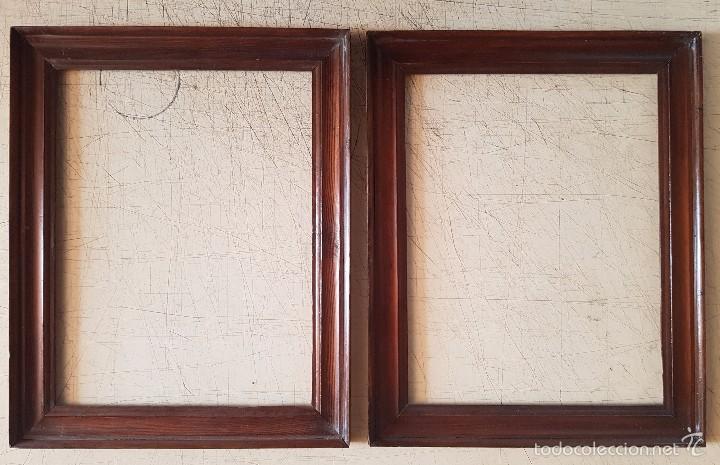 Antig&uuml;edades: DOS MARCOS FINALES DEL XIX PRINCIPIOS DEL XX EN MADERA - Foto 1