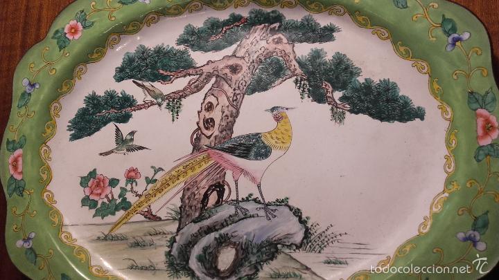 Antig&uuml;edades: Bandeja esmaltada china - Foto 3