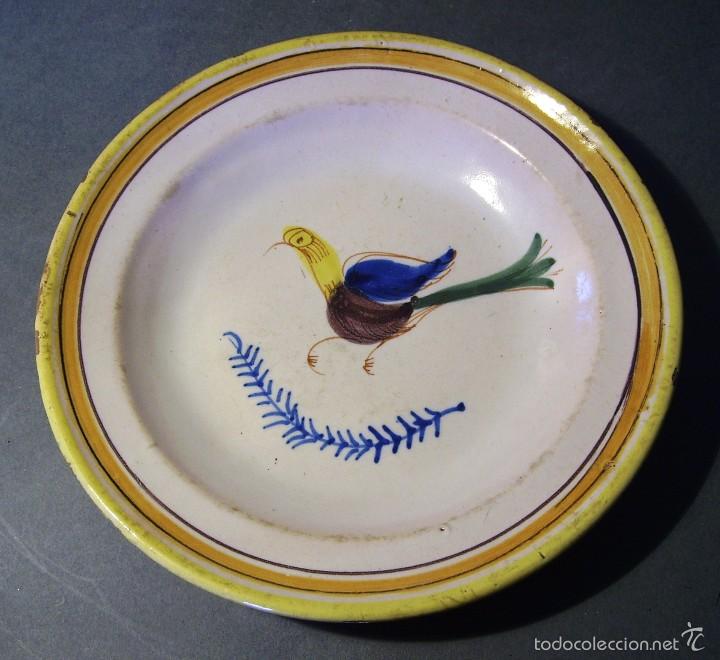 Antig&uuml;edades: PLATO  CER&Aacute;MICA  DE MANISES  XIX - Foto 1