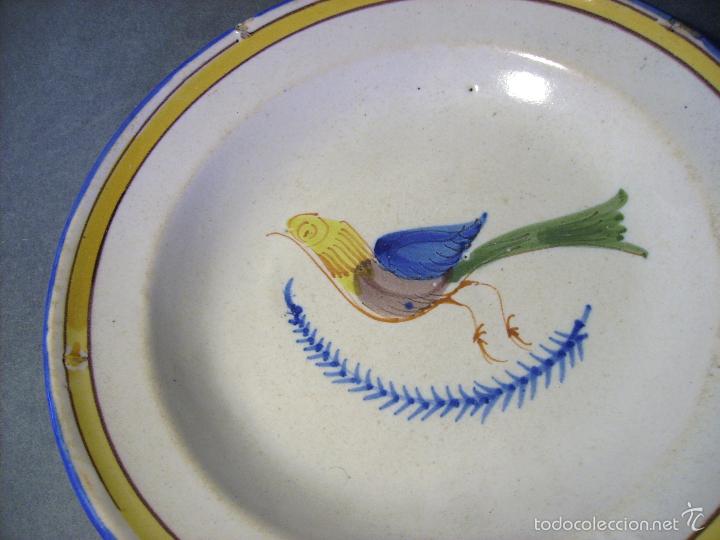 Antig&uuml;edades: PLATO  CER&Aacute;MICA  DE  MANISES  XIX - Foto 4