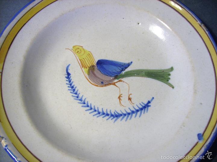Antig&uuml;edades: PLATO  CER&Aacute;MICA  DE  MANISES  XIX - Foto 9