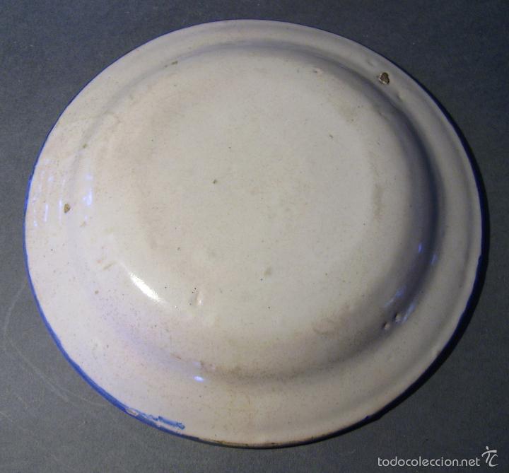Antig&uuml;edades: PLATO  CER&Aacute;MICA  DE  MANISES  XIX - Foto 10