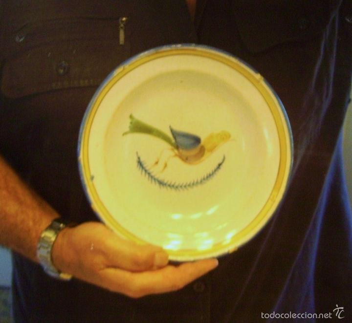 Antig&uuml;edades: PLATO  CER&Aacute;MICA  DE  MANISES  XIX - Foto 11