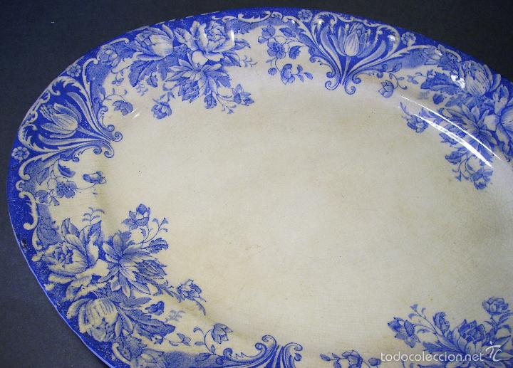 Antig&uuml;edades: BANDEJA  DE  PORCELANA  XIX - Foto 4