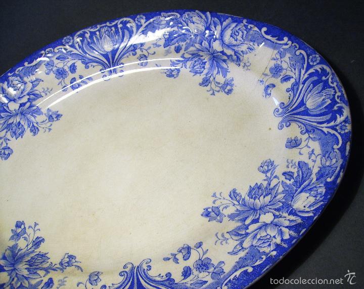 Antig&uuml;edades: BANDEJA  DE  PORCELANA  XIX - Foto 5
