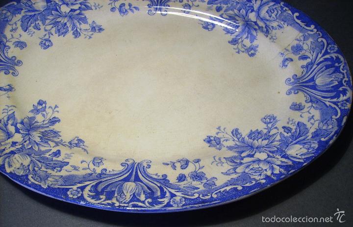 Antig&uuml;edades: BANDEJA  DE  PORCELANA  XIX - Foto 6