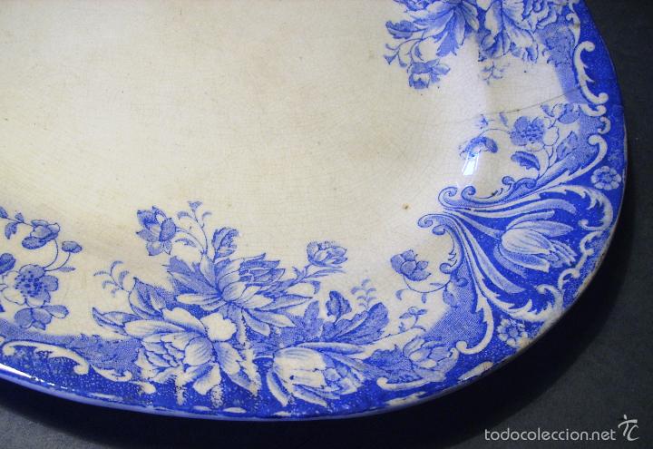 Antig&uuml;edades: BANDEJA  DE  PORCELANA  XIX - Foto 7