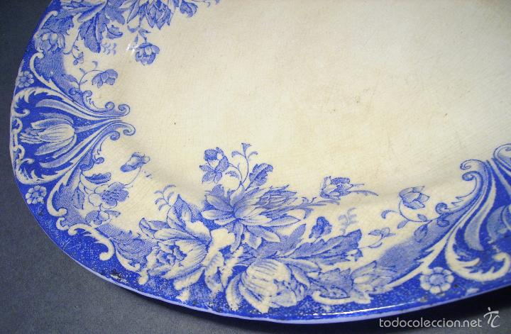 Antig&uuml;edades: BANDEJA  DE  PORCELANA  XIX - Foto 8