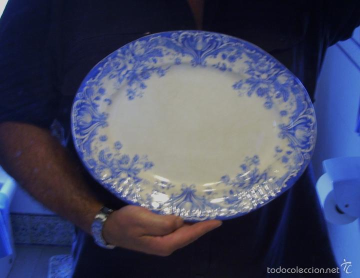 Antig&uuml;edades: BANDEJA  DE  PORCELANA  XIX - Foto 11