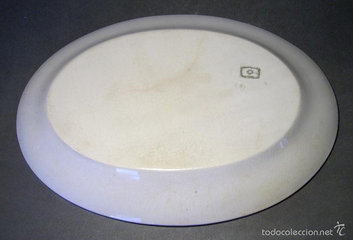 Antig&uuml;edades: BANDEJA  DE  PORCELANA  XIX - Foto 6