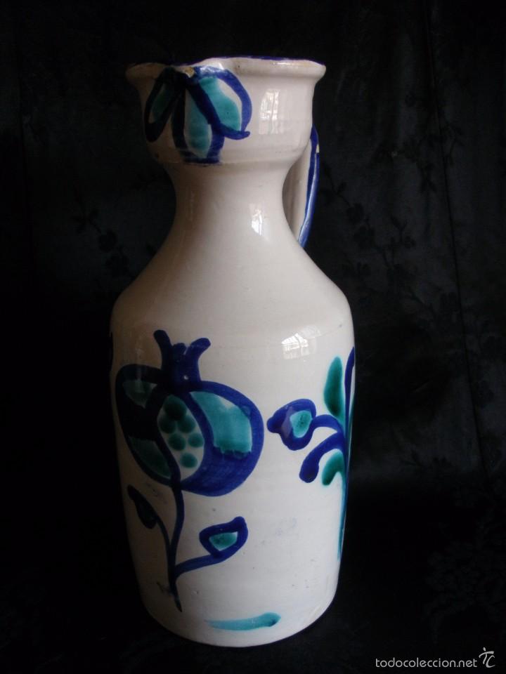 antigua alcuza aceitera ceramica vidriada con r - Acheter Porcelaine et  céramique de Triana sur todocoleccion