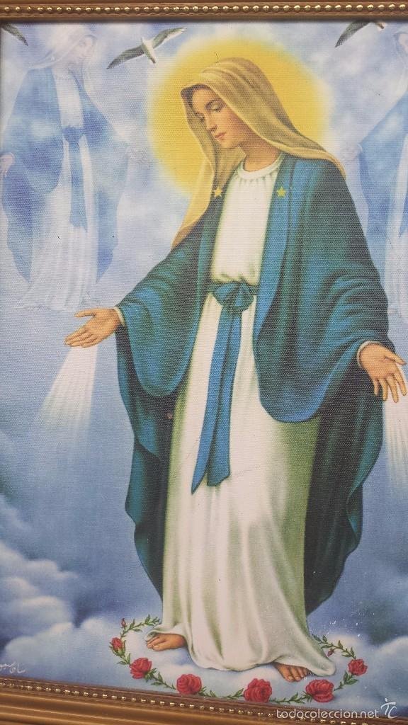 Antig&uuml;edades: precioso cuadro con la virgen - Foto 2