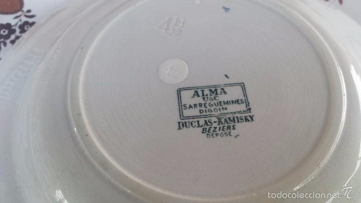 Antig&uuml;edades: antiguo plato de sarreguemines - Foto 3