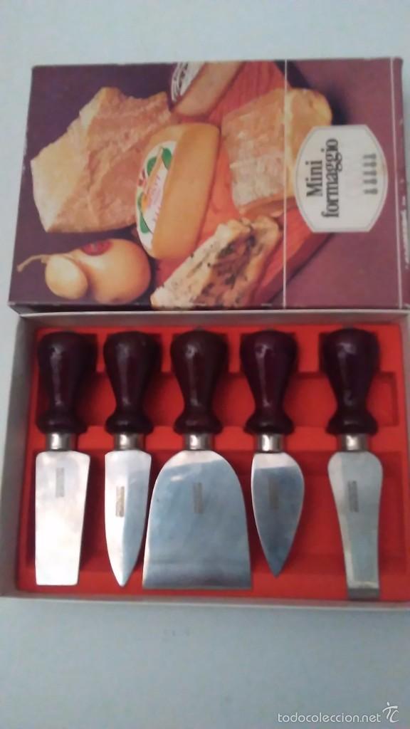 Antig&uuml;edades: Juego de utensilios cortaquesos - Foto 4
