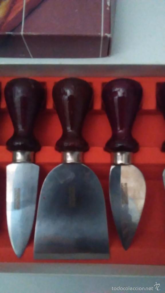 Antig&uuml;edades: Juego de utensilios cortaquesos - Foto 7