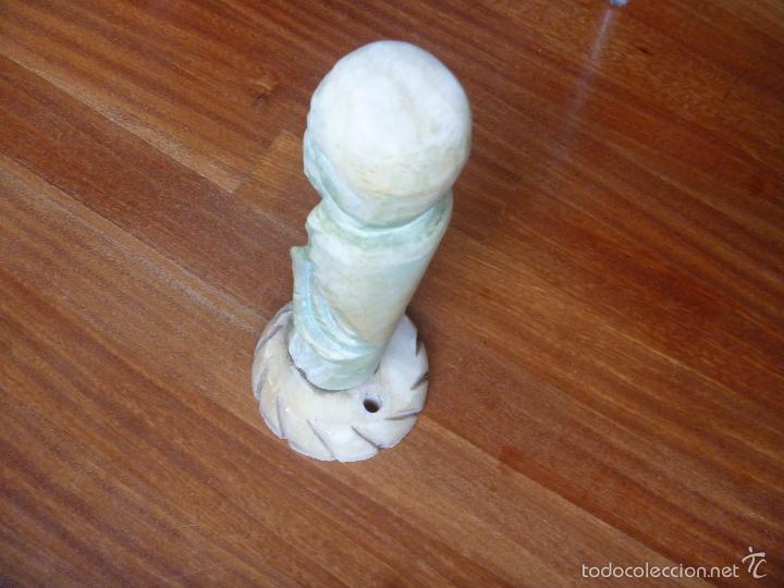 Antig&uuml;edades: Figura Confucio Alabastro - Foto 2
