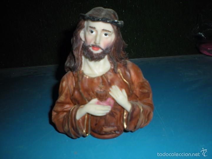 Antig&uuml;edades: Busto de Jes&uacute;s en piedra artificial - Foto 1