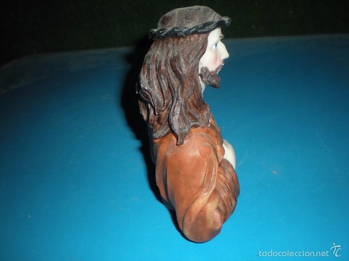 Antig&uuml;edades: Busto de Jes&uacute;s en piedra artificial - Foto 2