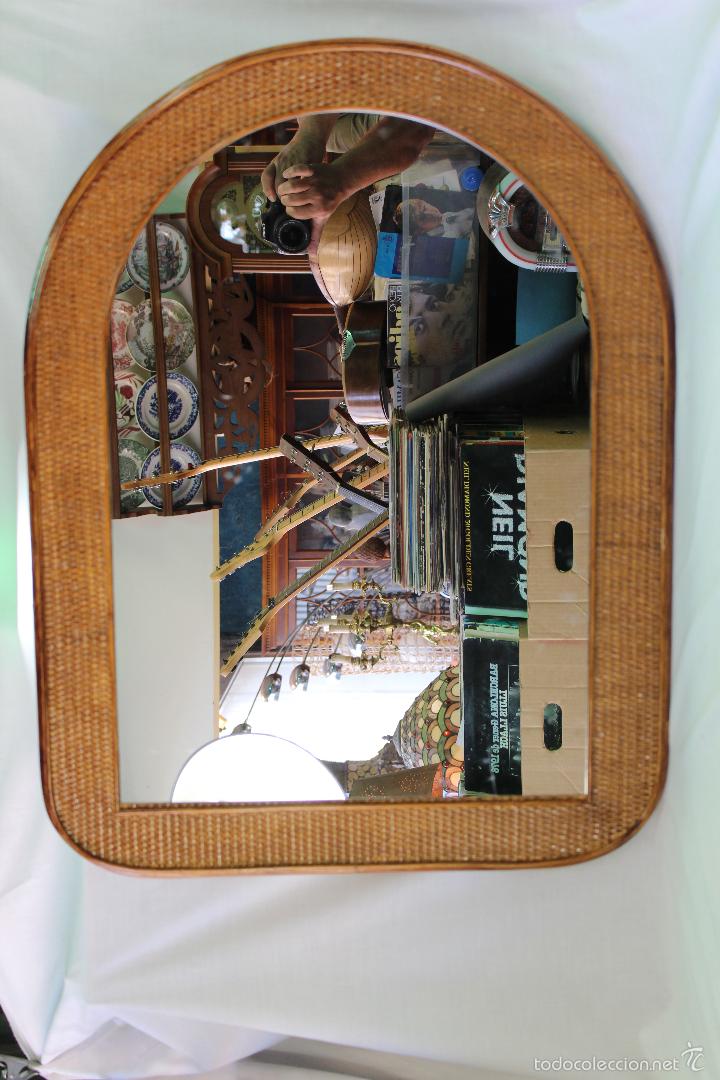 Antig&uuml;edades: espejo en bambu - Foto 1