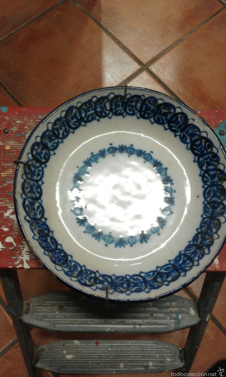 Antig&uuml;edades: Plato ceramica manises XIX - Foto 1
