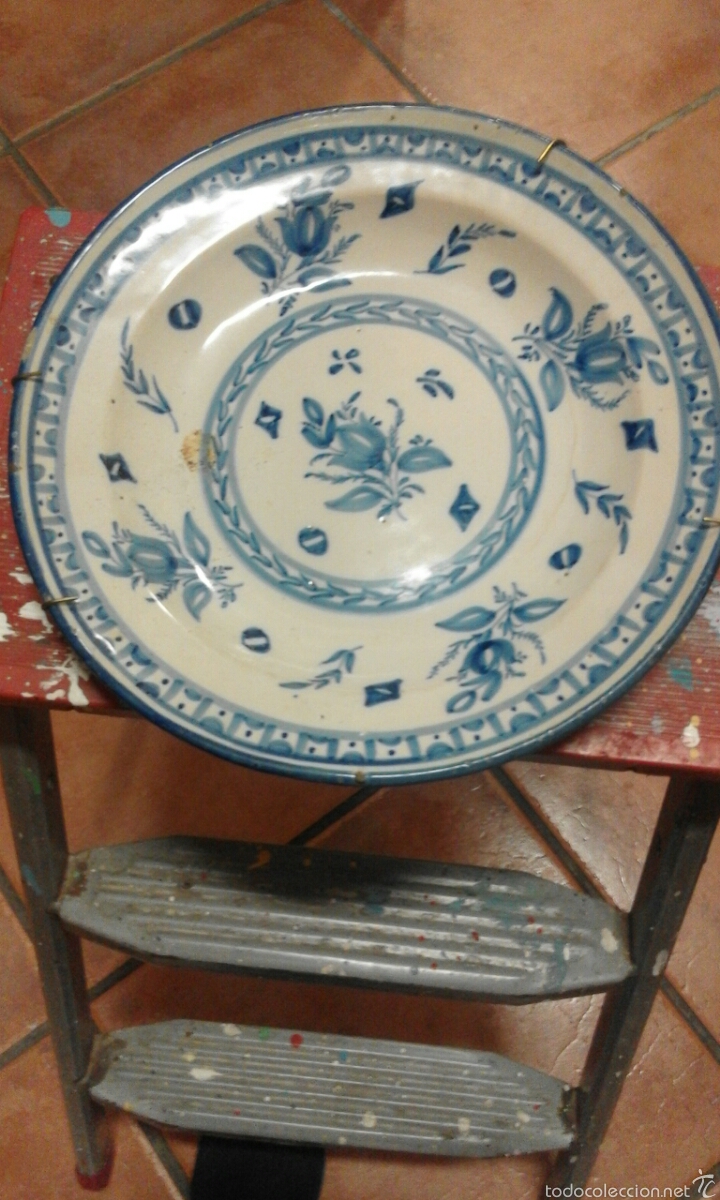 Antig&uuml;edades: Plato ceramica manises XIX - Foto 1