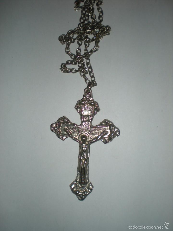 Antig&uuml;edades: CRUZ CON CRISTO PARA COLGAR . - Foto 1