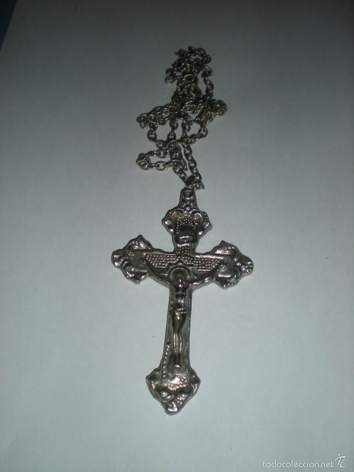 Antig&uuml;edades: CRUZ CON CRISTO PARA COLGAR . - Foto 2