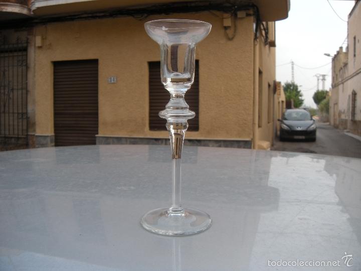 Antig&uuml;edades: CANDELERO CANDELABRO DE CRISTAL - Foto 1
