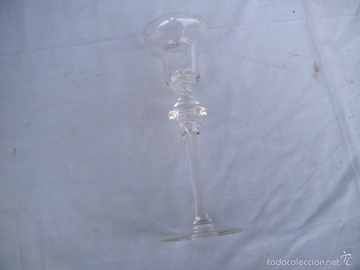 Antig&uuml;edades: CANDELERO CANDELABRO DE CRISTAL - Foto 2