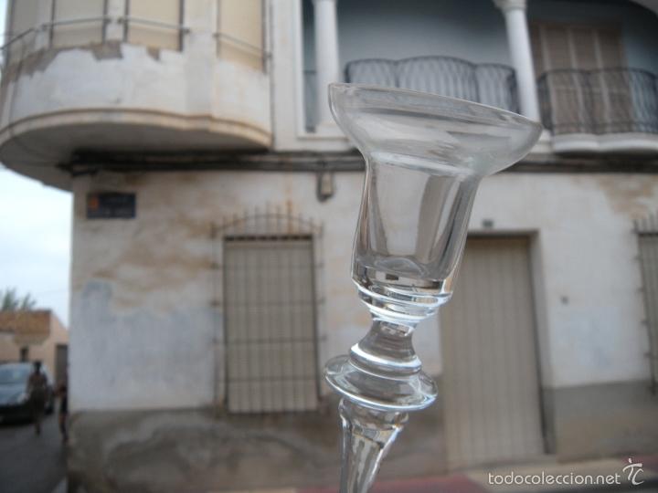 Antig&uuml;edades: CANDELERO CANDELABRO DE CRISTAL - Foto 3