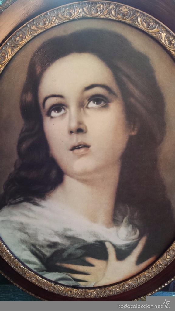 Antig&uuml;edades: antiguo marco con imagen religiosa - Foto 2