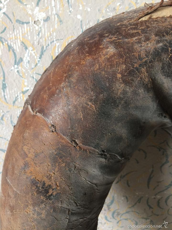 Antig&uuml;edades: ANTIGUA COLLERA EN CUERO - Foto 2