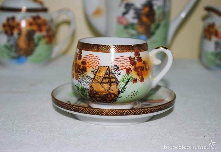 Antig&uuml;edades: JUEGO DE CAF&Eacute; ANTIGUO JAPON&Eacute;S - Foto 4