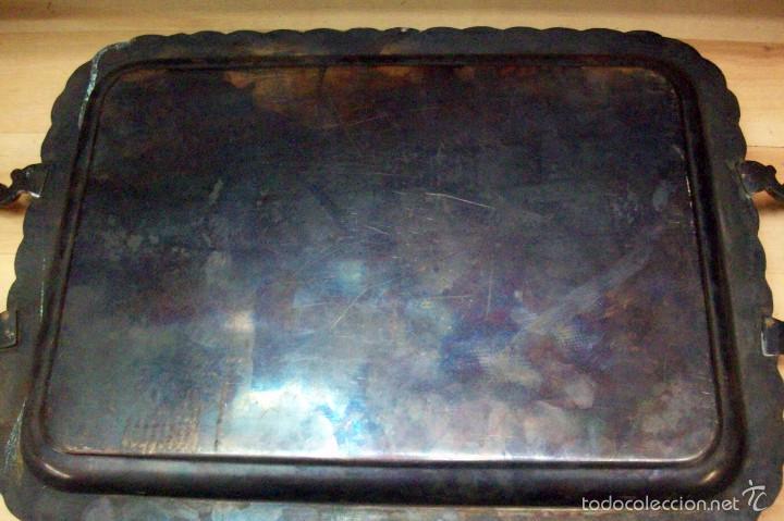 Antig&uuml;edades: ANTIGUA BANDEJA DE METAL - Foto 4