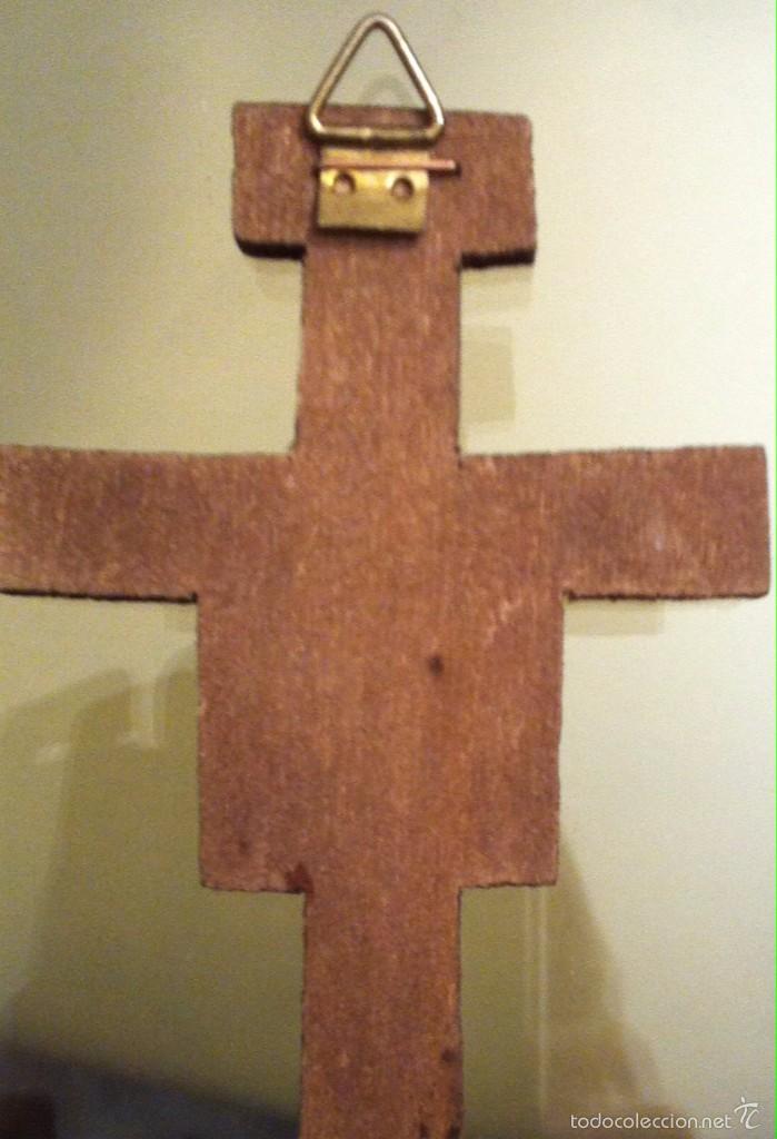 Antig&uuml;edades: PRECIOSO CRUCIFIJO EN MADERA - Foto 2
