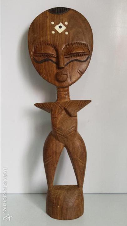 Antig&uuml;edades: MU&Ntilde;ECA DE LA FERTILIDAD - FIGURA AFRICANA DE MADERA - DE EVENTO TENERIFE AFRICA