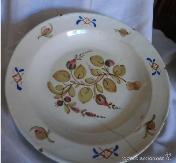 Antig&uuml;edades: ANTIGUO PLATO MANISES , 31 CM - Foto 1