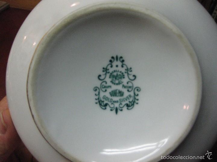 Antig&uuml;edades: jarron porcelana oro y plata - Foto 2