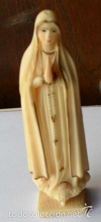 Antig&uuml;edades: Virgen de F&aacute;tima en resina - Foto 1