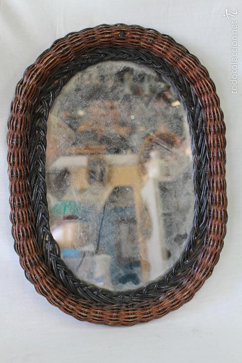 Antig&uuml;edades: espejo en bamb&uacute; - Foto 3