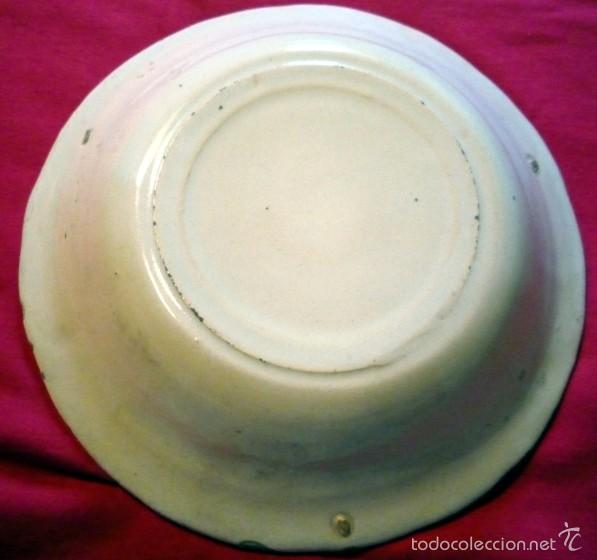 Antig&uuml;edades: PLATO DE CERAMICA.  S XIX. - Foto 3