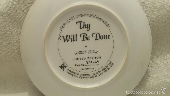 Antig&uuml;edades: Plato decoraci&oacute;n Ingl&eacute;s, The Will be Done - Foto 2