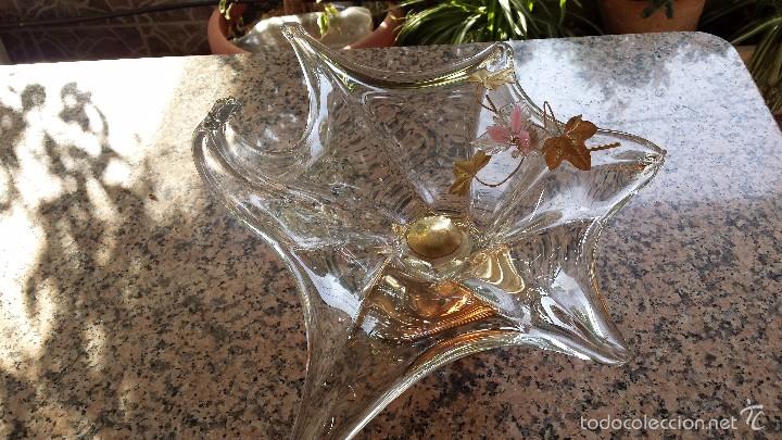 Antig&uuml;edades: antiguo centro de mesa en cristal. - Foto 2