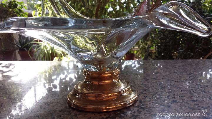 Antig&uuml;edades: antiguo centro de mesa en cristal. - Foto 4